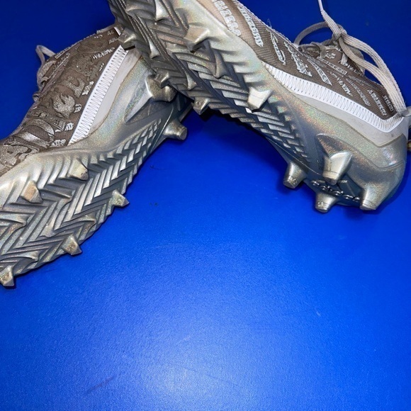 Adidas Adizero Football Cleats Size 9.5 GX5414 Grey Silver Metallic. GREAT SHAPE main image 5